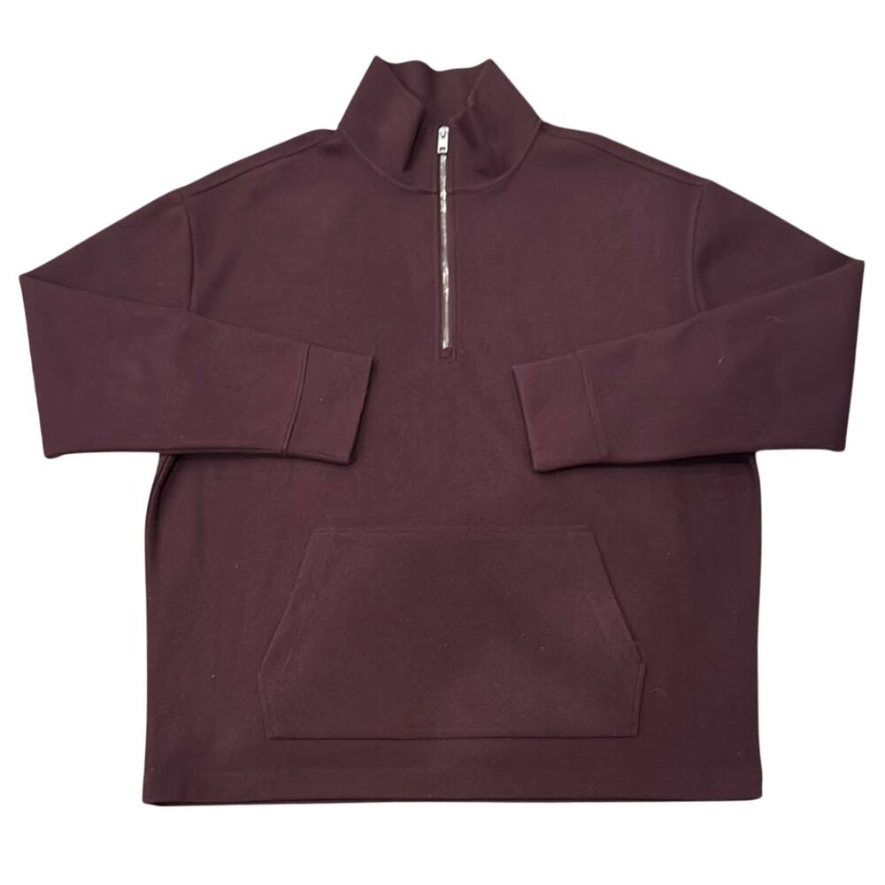 NWOT Express Men's Burgundy Half-Zip Pullover Maroon Sweater Size XL